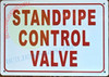 Sign STANDPIPE CONTROL VALVE