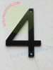 SIGNAGE Number-4-GLOSS  BLACK