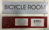 building sign BICYCLE ROOM  - PURE WHITE
