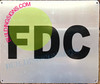 SIGN FDC  BRUSH SILVER