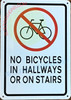 NO BICYCLES