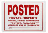 SIGN POSTED PRIVATE PROPERTY S