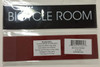 BICYCLE ROOM  - BLACK  Building  sign