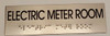 ELECTRIC METER ROOM Sign -Tactile Signs    Braille sign