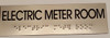 ADA SIGN ELECTRIC METER ROOM Sign -Tactile Signs