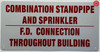 COMBINATION STANDPIPE AND SPRINKLER FIRE DEPARTMENT CONNECTION THROUGHOUT BUILDING