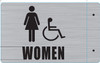 WOMEN ACCESSIBLE RESTROOM PROJECTION Signage
