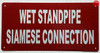 WET STANDPIPE SIAMESE CONNECTION