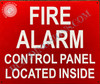 Fire Alarm Control Panel Located Inside Signage