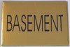 BUILDING SIGNAGE FLOOR NUMBER BASEMENT