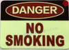 NO SMOKING , Glow In The Dark Decals