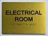 ADA SIGN ELECTRICAL ROOM SIGN - The Sensation line -Tactile Signs