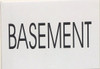 FLOOR NUMBER  - BASEMENT   BUILDING SIGNAGE