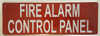 FIRE ALARM CONTROL PANEL   Compliance sign