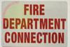 FIRE Department Connection Signage - FDC Signage