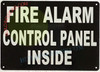 FIRE ALARM CONTROL PANEL INSIDE Signage