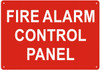 FIRE ALARM CONTROL PANEL Sign