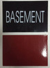 BASEMENT  BUILDING SIGNAGE