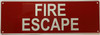 Fire Escape Sign, Fire Safety Sign