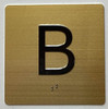 B Elevator Jamb Plate  With Braille and raised number-Elevator basement floor number   - The sensation line