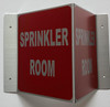 Corridor Sprinkler room sign-Sprinkler room Hallway sign -le couloir Line