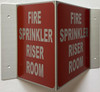 Corridor Fire sprinkler riser room sign-Fire sprinkler riser room Hallway sign -le couloir Line