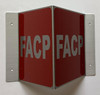 Corridor Fire alarm control panel sign-Facp Hallway sign -le couloir Line