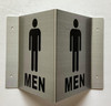Corridor Men restroom sign-Men restroom Hallway sign -le couloir Line