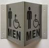 Corridor Men restroom accessible Signage-Men restroom accessible Hallway Signage -le couloir Line