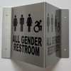 Corridor All gender restroom sign accessible sign-All gender restroom sign accessible Hallway sign -le couloir Line