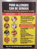 Restaurant Food Allergies Signage - Restaurant food allergies poster