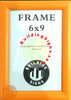 Orange Poster Frame 6x9 Inches, snap frame, Outdoor Poster Display Unit Sign
