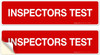 Inspectors Test Sticker