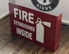 FIRE EXTINGUISHER INSIDE PROJECTION -FIRE EXTINGUISHER INSIDE  Sign