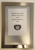 ELEVATOR CERTIFICATE FRAME STAINLESS STEEL (CERTIFICATE FRAMES )