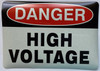 Signage   DANGER HIGH VOLTAGE Decal/STICKER