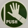 Signage  PUSH/PULL STICKER/DECAL