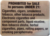 Sign No sale of tobacco  -New York Sale of Tobacco Products