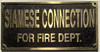 Signage  Cast Aluminum  - cast bronze color/cast brass color