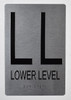 Signage  FLOOR NUMBER  Tactile Graphics Grade 2 Braille Text with raised letters