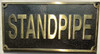 Signage  Cast Aluminum  - cast bronze color/cast brass color