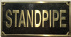 Cast Aluminum  - cast bronze color/cast brass color Signage