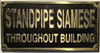 Signage  Cast Aluminum  - cast bronze color/cast brass color