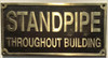 Cast Aluminum  - cast bronze color/cast brass color Sign