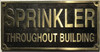 Sign Cast Aluminum  - cast bronze color/cast brass color