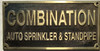 Signage  Cast Aluminum  - cast bronze color/cast brass color