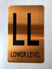 LOWER LEVEL FLOOR NUMBER  Sign