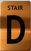 Signage  STAIR D  - STAIRWELL NUMBER