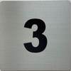 Apartment number 3 sign