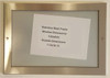 SIGNAGE ELEVATOR CERTIFICATE FRAME- STAINLESS STEEL (CERTIFICATE FRAMES )